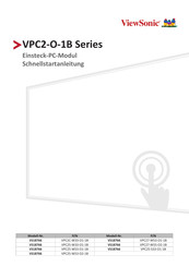 ViewSonic VPC2C-W33-O1-1B Schnellstartanleitung