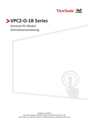 ViewSonic VPC25-W53-O1-1B Schnellstartanleitung