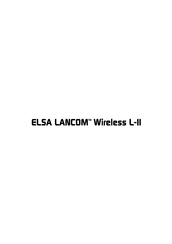 ELSA LANCOM Wireless L-II Bedienungsanleitung