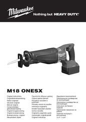 Milwaukee M18 ONESX Originalbetriebsanleitung