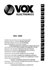 VOX electronics CES 8009 Bedienungsanleitung