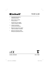 EINHELL TC-CD 14,4 2B Originalbetriebsanleitung
