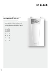 clage CEX 7-U Gebrauchsanleitung