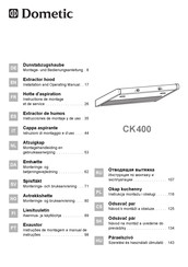 Dometic CK400 Montage- Und Bedienungsanleitung