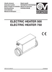 Vortice Electric Heater 750 Betriebsanleitung