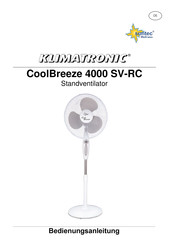 Suntec Wellness KLIMATRONIC CoolBreeze 4000 SV-RC Bedienungsanleitung