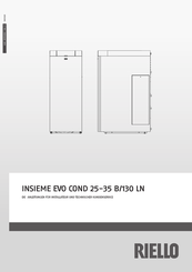 Riello INSIEME EVO COND 25 B/130 LN Anleitungen Für Installateur Und Technischer Kundenservice