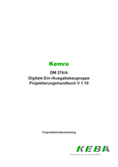 Keba Kemro DM 276/A Projektierungshandbuch