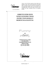 Bimar FH901 Bedienungsanleitung