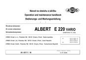 ATMOS E 220 VARIO Bedienungs- Und Wartungsanleitung