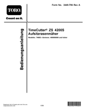 Toro TimeCutter ZS 4200S Bedienungsanleitung