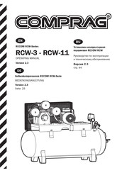 Comprag RECOM RCW-Serie Bedienungsanleitung