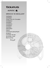Taurus ALPATEC SIROCCO 16 OSCILLANT Bedienungsanleitung