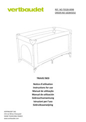 Vertbaudet TRAVEL’BED Gebrauchsanweisung