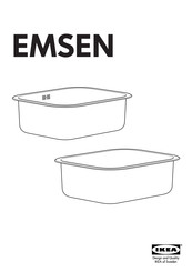 Ikea EMSEN Bedienungsanleitung