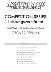 Ground Zero COMPETITION SERIE Anschluss- Und Bedienungsanleitung