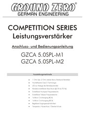 Ground Zero GZCA 5.0SPL-M2 Anschluss- Und Bedienungsanleitung