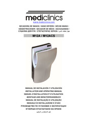 Mediclinics DUALFLOW PLUS M12A Montage- Und Benutzerhandbuch