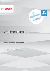 Bosch WAW32540 Gebrauchs- Und Aufstellanleitung
