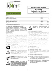 Enerpac NC-1019 Bedienungsanleitung