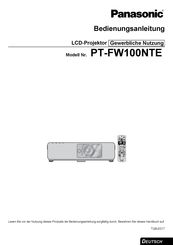 Panasonic PT-FW100NTE Bedienungsanleitung