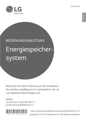 LG ESS Home 8 Bedienungsanleitung