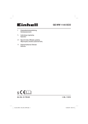EINHELL GE-WW 1145 ECO Originalbetriebsanleitung