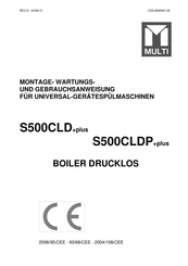 Multi S500CLD+plus Montage-, Wartungs- Und Gebrauchsanweisung