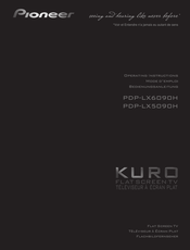 Pioneer KURO PDP-LX6090H Bedienungsanleitung