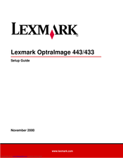 Lexmark OptraImage 443 Installationsanleitung