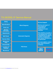 Panasonic TX28SL1F Serviceanleitung