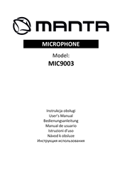 Manta MIC9003 Bedienungsanleitung