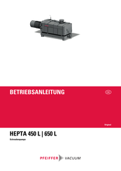 Pfeiffer Vacuum HEPTA 450 L Betriebsanleitung