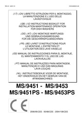 Mach MS/9451PS Montage-, Wartungs- Und Gebrauchsanweisung