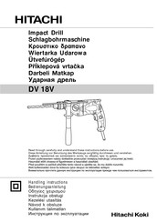 Hitachi Koki DV 18V Bedienungsanleitung