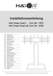 HAGOR Info-Tower Single L Installationsanleitung