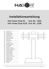 HAGOR Info-Tower Dual XL Installationsanleitung