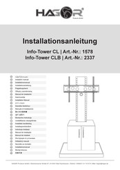 HAGOR Info-Tower CL Installationsanleitung