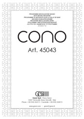 Gessi cono 45043 Bedienungsanleitung