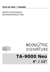 Acoustic Signature TA -9000 Neo Bedienungsanleitung