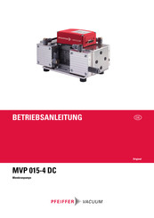 Pfeiffer Vacuum MVP 015-4 DC Betriebsanleitung