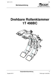 KAUP 1T 498BC Betriebsanleitung