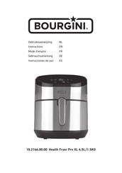 Bourgini Health Fryer Pro XL Gebrauchsanleitung