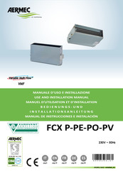 AERMEC FCX 22 PO Bedienungs- Und Installationsanleitung