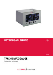 Pfeiffer Vacuum TPG 366 MAXIGAUGE Betriebsanleitung