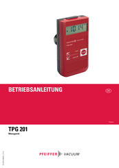 Pfeiffer Vacuum TPG 201 Betriebsanleitung