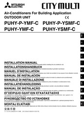Mitsubishi Electric CITY MULTI PUHY-P-YSMF-C Serie Installationshandbuch