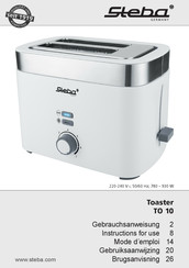 Steba TO 10 Gebrauchsanweisung