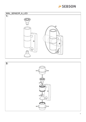 Sebson WAL_SENSOR_A_LED Bedienungsanleitung