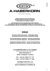 A.HABERKORN ERGO-Serie Gebrauchsanleitung Und Prüfbuch